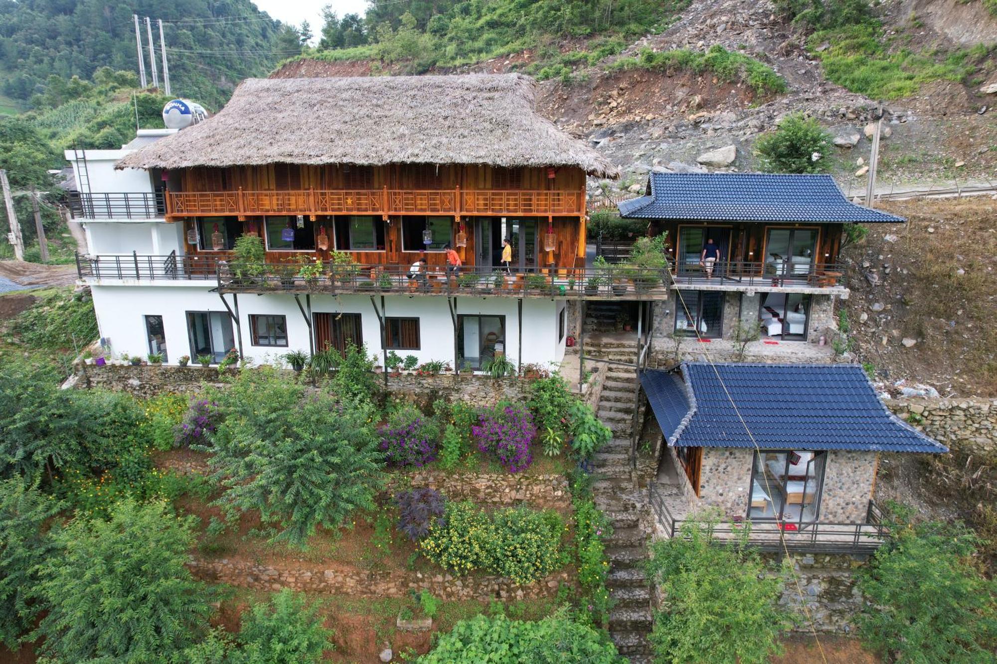 Dong Suoi H'Mong Homestay & Bungalow - Trek & Vegetarian Food Mu Cang Chai Exterior foto